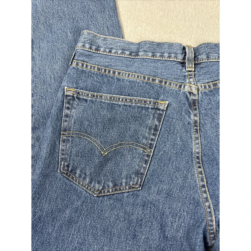 Levi's 550 Relaxed Fit Blue Jeans Men's Size 36x34 Medium Wash Denim Straight